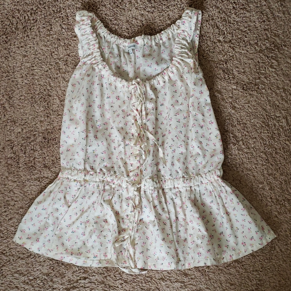 Madewell Floral Print Tank Top